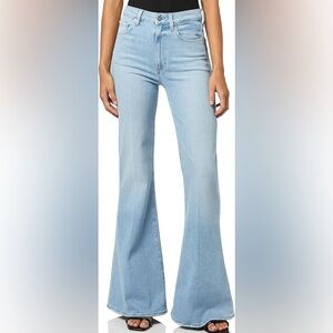 PAIGE High Rise Super Flare Women's Charlie 32in Light Blue Women's Jeans in 27